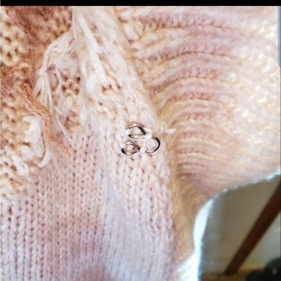 Cupio Long Sweater Cardigan Duster XL Open Wrap Bell Sleeve Aztec Boho Fairy - Picture 7 of 7